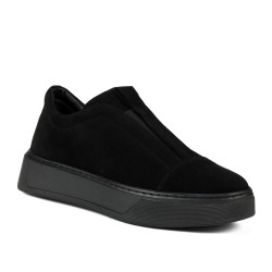 Dame casual sko 6095 sort ruskind