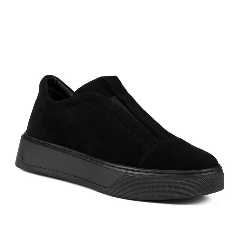Dame casual sko 6095 sort ruskind