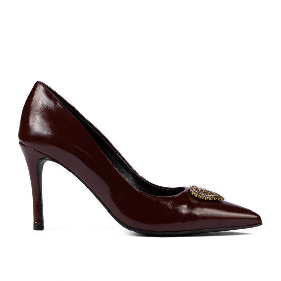 Elegante damesko 1363 lak bordeaux