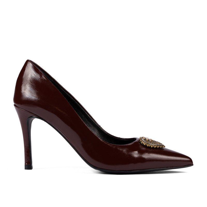 Elegante damesko 1363 lak bordeaux