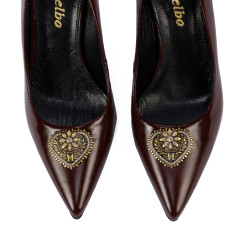 Elegante damesko 1363 lak bordeaux
