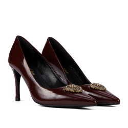 Elegante damesko 1363 lak bordeaux