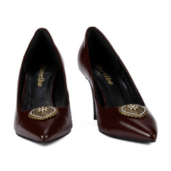 Elegante damesko 1363 lak bordeaux