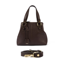 Dame skuldertaske 004-1g mørk chokolade