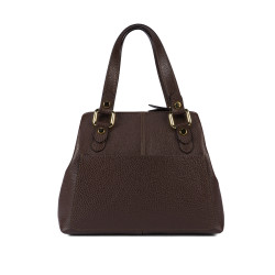 Dame skuldertaske 004-1g mørk chokolade