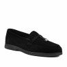 Dame mokkasiner 6082-1 sort ruskind