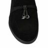 Dame mokkasiner 6082-1 sort ruskind