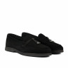 Dame mokkasiner 6082-1 sort ruskind