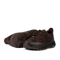 Herresko casual/sport 996 cafe ruskind kombineret