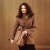 Dame skuldertaske 047g karamelbrun lifestyle