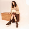 Dame skuldertaske 049g panna safiano lifestyle