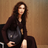 Sort skuldertaske 050g biz til dame lifestyle