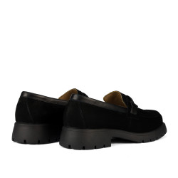 Dame casual sko 6099 sort kombineret bufo