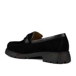 Dame casual sko 6099 sort kombineret bufo