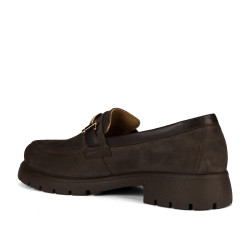 Dame casual sko 6099 bufo kaffe kombineret