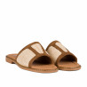 Damesandaler 5128 beige kombineret