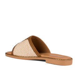 Damesandaler 5128 beige kombineret