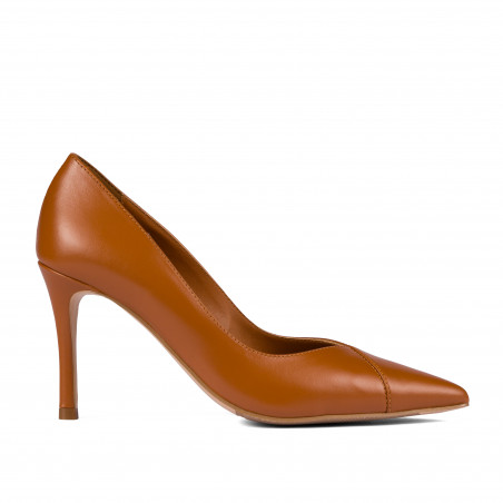 Elegante damesko 1325 cognac brun