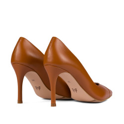 Elegante damesko 1325 cognac brun