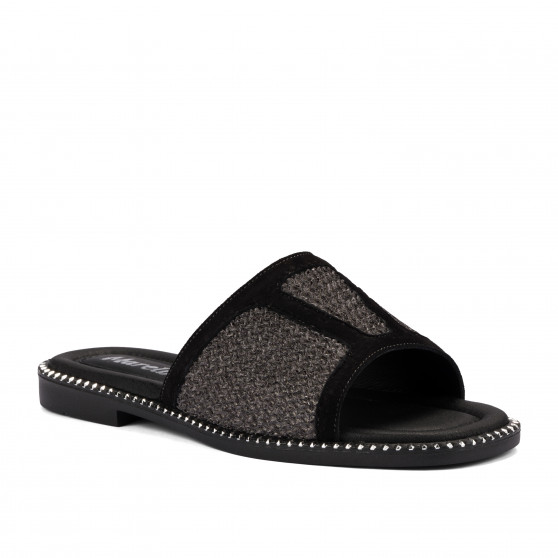 Damesandaler 5128 sort kombineret