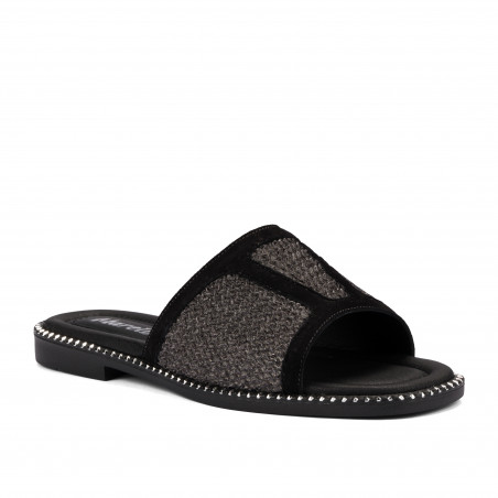 Damesandaler 5128 sort kombineret
