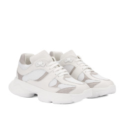 Damesneakers 6102 hvid kombineret
