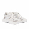 Damesneakers 6102 hvid kombineret