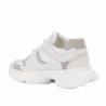 Damesneakers 6102 hvid kombineret