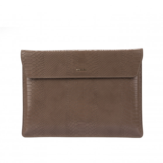 Laptopetui 309g croco taupe
