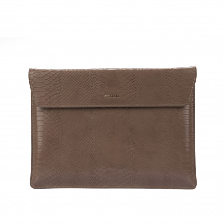 Laptopetui 309g croco taupe