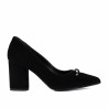 Elegante dame sko 1361 sort ruskind
