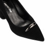 Elegante dame sko 1361 sort ruskind