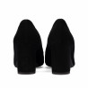 Elegante dame sko 1361 sort ruskind