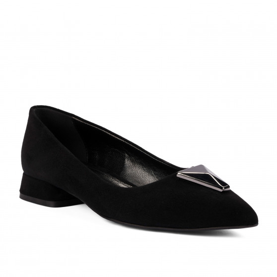 Dame ballerinaer 1360 sort velour