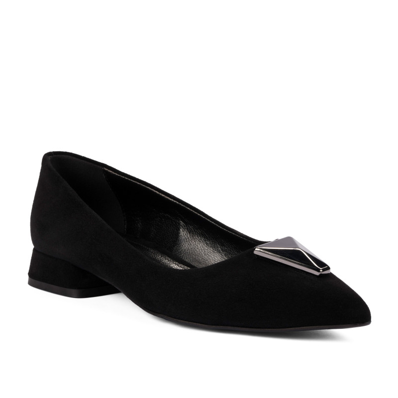 Dame ballerinaer 1360 sort velour