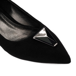 Dame ballerinaer 1360 sort velour