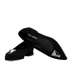 Dame ballerinaer 1360 sort velour