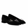 Dame ballerinaer 1360 sort velour