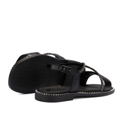 Damesandaler 5127 sort kombineret