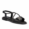 Damesandaler 5127 sort kombineret