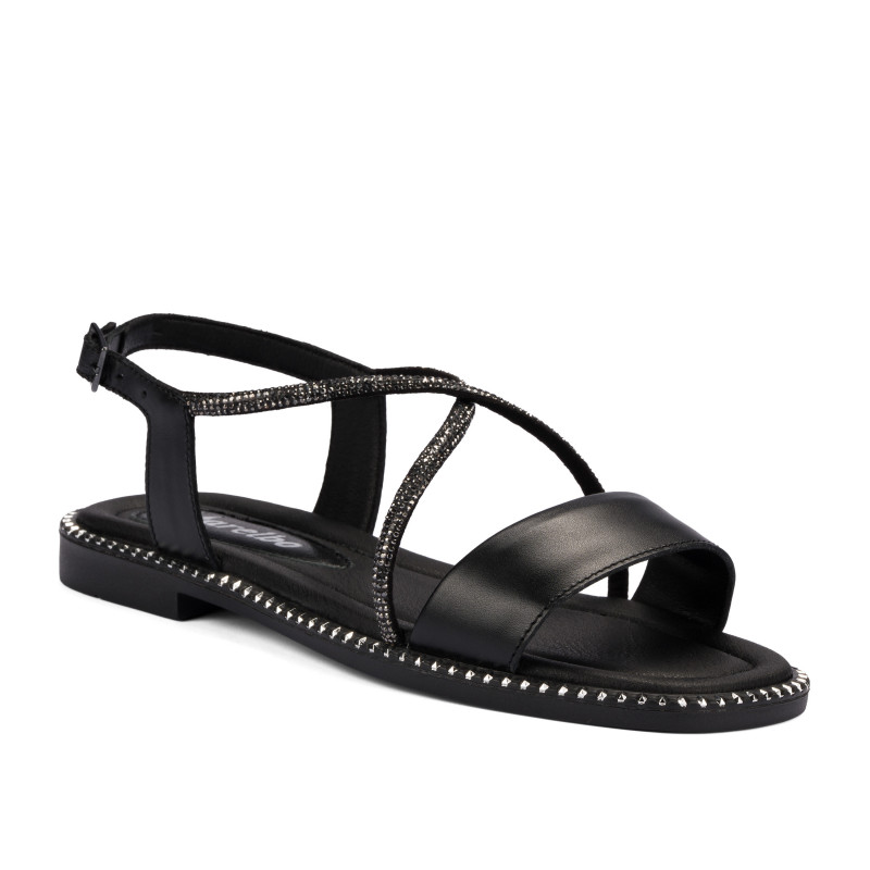 Damesandaler 5127 sort kombineret