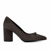 Dame elegante sko 1361 sandfarvet ruskind
