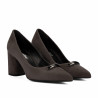Dame elegante sko 1361 sandfarvet ruskind