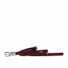 Damebælte 45-1mc tofarvet sort+croco bordeaux