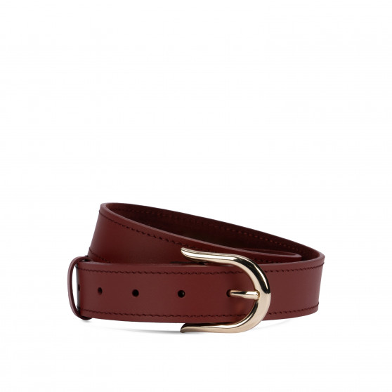 Damebælte 46cm bordeaux