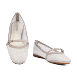 Dame ballerinaer 1369 hvid kombineret
