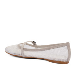 Dame ballerinaer 1369 hvid kombineret