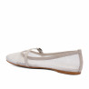 Dame ballerinaer 1369 hvid kombineret