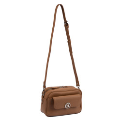 Dame skuldertaske 014g 01 biz brun
