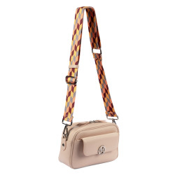 Dame skuldertaske 014g 01 biz powder rose